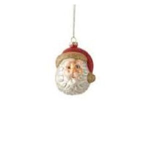 Ornament kerstman rood 10×8